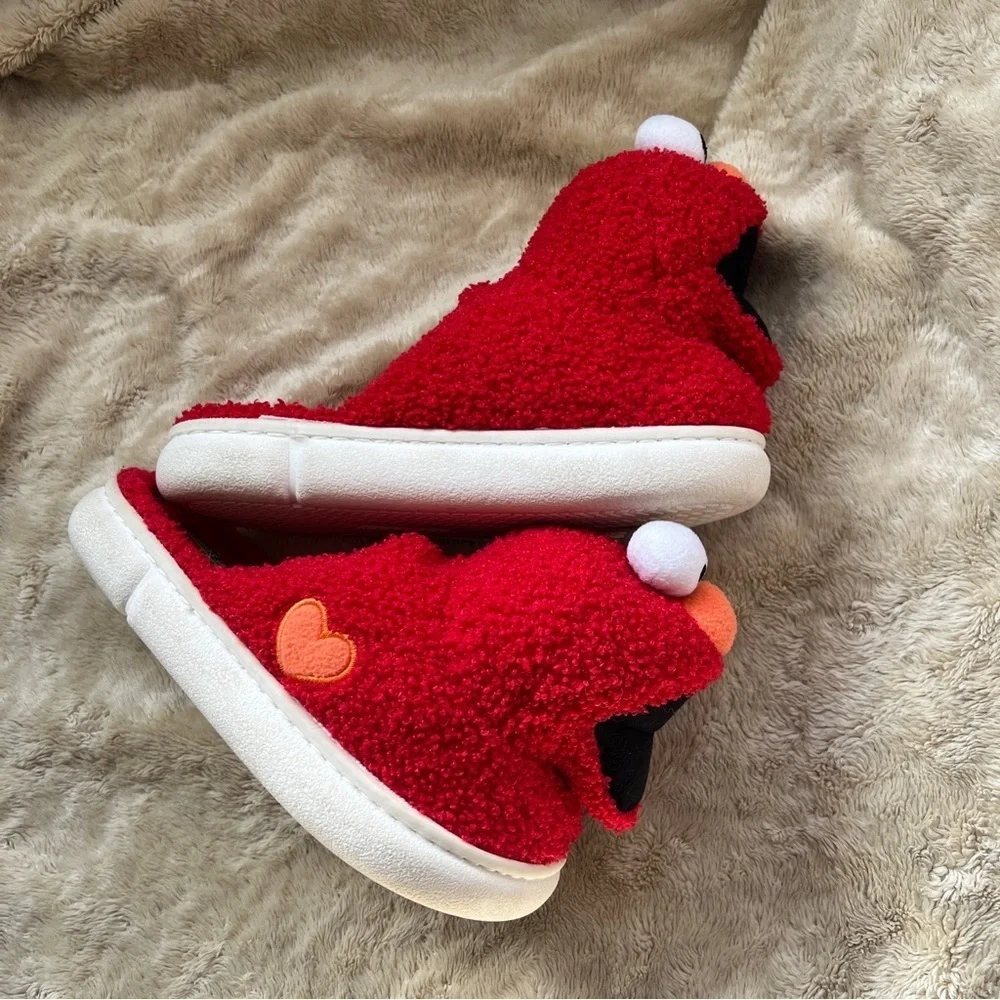 SESAME STREET Kid's Elmo Monster Slippers Size S